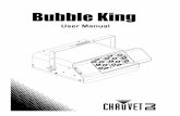 B-550 Bubble King User Manual Rev. 6Page 10 of 12 B-550 Bubble King User Manual Rev. 6 6. T ECHNICAL S PECIFICATIONS Dimensions and Weight Length Width Height Weight 19 in (483 mm)