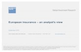 European insurance –an analyst’s view20d4f34c-8bc5-4e1a... · I, Sami Taipalus, hereby certify that all of the views expressed in this report accurately reflect my personal view