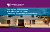 Faculty of Humanities IFakhalithi yezoLuntu Fakulteit ... · Ÿ summarise, argue and debate, Ÿ research, select, analyse, organise and present information, and Ÿ think logically.
