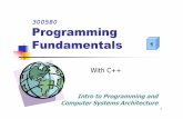 300580 Programming Fundamentalszhuhan/pfcpp/... · 2012-02-28 · 5 1 st Year Unit Specials How to use unit learning guide, vUWSsite, online library links, 1 st year coordinator,