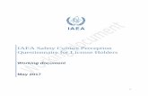 IAEA Safety Culture Perception Questionnaire for … Material...3 1. About the IAEA Safety Culture Perception Questionnaire 1.1 Background The International Atomic Energy Agency’s