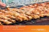 Chefs need products they can trust - Unilever Food Solutions · 60 g Knorr Shish Tawook Marinade 10 g Tomato, paste 500 g Tomato, cubes 400 g onion, cubes 100g Garlic Sauce 1. Mix