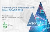 Increase your awareness with Citect SCADA 2018 · 2018-08-22 · Citect SCADA 2018 Modernizing Operations. Simplifying the Engineering Experience. Context-Aware Workspace • Workspace