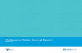 Melbourne Water Annual Report · accessible text format of this report are available at ... as Frog Census, the updated Melbourne Water storages app and our consultation-driven website
