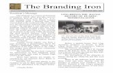 The Branding Iron - Duarte...The Branding Iron DUARTE HISTORICAL SOCIETY OCT-NOV-DEC. 2015 President’s Message LING BRINGS THE RACIAL HISTORY OF DUARTE-MONROVIA ALIVE Our museum
