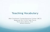 Teaching Vocabulary - Central Comprehensive Centerc3ta.org/downloads/...Teaching_Vocabulary_to_ELLs.pdf · Basic Instructional Strategies ! Build vocabulary on students’ first language