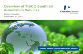Overview of TIBCO Spotfire® Automation Services · TIBCO Spotfire® Automation Services •A job is a set of tasks, for example, opening an analysis, exporting a visualization and