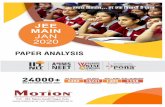NTA (National Testing Agency) conducted the JEE (Joint ... · In JEE MAIN exam, candidates found questions from Mathematics more difficult as compared to the other two subjects –Physics
