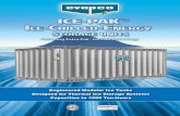 Engineered Modular Ice Tanks Designed for Thermal Ice ... 404A ICE-PAK ICE Storage...thermal storage system with glycol chiller for developing charge and discharge performance ratings,