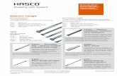 Ejector range - HASCO · from the entire ejector range to suit your individual application. NEW: with DLC coating, g6 Toleranz Z 400 /. . . Ejector pin Z 443 /. . . Stepped version