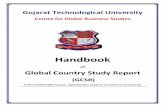 Handbook · 5 Guidelines for GCSR GCSR (Part-I) on Macro Analysis in MBA Semester III (By a Group of 6 Students): 1. To adopt a Country or Province or State outside India for study