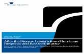 After the Storms: Lessons from Hurricane Response …After the Storms: Lessons from Hurricane Response and Recovery in 2017 David Inserra, Justin Bogie, Diane Katz, Salim Furth, PhD,