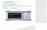 Compact Handheld Base Station Analyzer Signal Analyzers ... · Signal Analyzers for 2G, 3G, 4G and Digital Broadcast. MT8213E. 2 MHz to 6 GHz Cable and Antenna Analyzer 9 kHz to 6