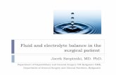 Fluid and electrolyte balance in the surgical patientFluid and electrolyte balance in the surgical patient Department of Hepatobiliary and General Surgery CM Bydgoszcz UMK, Department