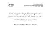 Exchange Rate Forecasting, Order Flow, and …...CONFERENCE ON INTERNATIONAL MACRO-FINANCE APRIL 24-25, 2008 Exchange Rate Forecasting, Order Flow, and Macroeconomic Information Dagfinn