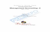 MBA - II Semgurukpo.com/Content/MBA/Management_Accounting_II.pdf · 2017-01-10 · target costing, targets are set according to customer consideration, in KAIZEN costing; targets