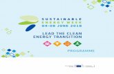 LEAD THE CLEAN ENERGY TRANSITION - EU … Conference...Let me reassure you that the EU is fully committed to the clean energy transition and keen to lead from the front. This is clearly