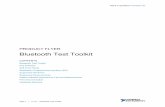 Bluetooth Test Toolkit Product Flyer - National Instruments · 2017-08-22 · The Bluetooth Test Toolkit includes an API for LabVIEW, C, and .NET, with which you can create custom