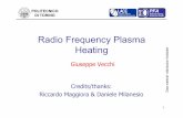 Radio Frequency Plasma Heating · 2011-03-20 · •electron cyclotron waves Electrons Electrons, ions Electrons Electrons α-Particles Collisions Electrons, ions Auxiliary Heating