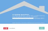 A taxing question: Is Stamp Duty Land Tax suffocating the English … · 2018-10-31 · consumer behaviour. We summarise proposals about how to raise the same amount of tax revenue