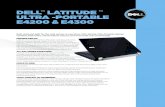 DEll lAtItuDE ultRA -PoRtAblE E4200 & E4300Built small and light for the road warrior or executive, Dell Latitude Ultra-Portable laptops combine sleek looks, robust feature choices,