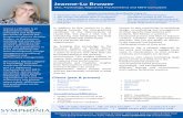 Jeanne-Lu Bruwer - Symphonia Leadership … Bruwer.pdfJeanne-Lu Bruwer MSc, Psychology, Registered Psychometrist and MBTI-Consultant Jeanne-Lu has been described by many as: • ‘Someone