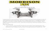 1947-54 Chevrolet 3100 IFS Kit - Art Morrison · 1947-54 Chevrolet 3100 IFS Kit Congratulations on your purchase on what we believe is the finest IFS kit available for 1947-54 Chevrolet