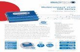 MultiConnect rCell 100 Series - Digi-Key Sheets/Multi-Tech Systems PDFs... · MultiConnect® rCell 100 Series ... GSM/GPRS/EDGE 850/900/1800/1900 Packet Data* Up to 100 Mbps downlink