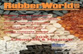 Chemicals & Materials article Rubber World Aug 17.pdf · Nitrile Rubber Floor mats 70 hours at 125°C Comparable Harmonite Harmonite Water 168 hours at 100°C Control Control Control
