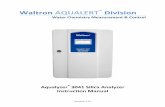 Waltron AQUALERT Division media/User Manual... · 3041 Silica Analyzer WALTRON CUSTOMER COMMITMENT This instruction manual is a technical guide to aid the customer in the set-up,