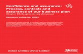 Confidence and assurance: Process, controls and assurance of … · business plan addresses the test. The key report undertaken during finalisation of the programme is T9007. This