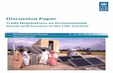 Discussion Paper · The author is grateful to Benjamin Simmons of the United Nations Environment Programme, Geneva; Mahesh Sugathan of the International Centre for Trade and Sustainable