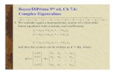 Boyce/DiPrima 9 ed, Ch 7.6: Complex Eigenvalueszheng/ODE_09Fall/ch7_6.pdfBoyce/DiPrima 9 th ed, Ch 7.6: Complex Eigenvalues Elementary Differential Equations and Boundary Value Problems,