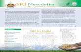Newsletter · big crisis due to various reasons such as declining yields, non-availability of agricultural labour, water scarcity, seed quality, lack of proper extension, declining