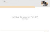 Individual Development Plan (iDP) Examplefacultylibrary.dmcodyssey.org/wp-content/uploads/2016/04/iDP_Example... · Complete the following modules on Harvard ManageMentor: Manage