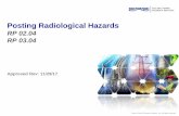 Posting Radiological Hazardssharepoint.bhienergy.com/outageinfo/training/Commercial Radiation Protection/RP...High Radiation Area (HRA) - Any area, accessible to individuals, in which