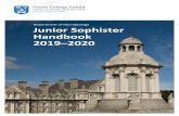 Department of Microbiology Junior Sophister Handbook 2019 2020 Handbook 2019_20.pdf · MICROBIOLOGY: Introduction At Trinity College, aspects of microbiology are taught as part of