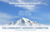Natural Resource Program Progress Report · 2016-02-13 · 17 . Project Details • Approximately 400 black cottonwoods identified for removal • Existing, lower-growing tree/plant