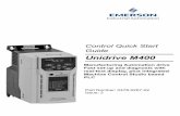 Unidrive M400 Control Quick Start Guide English Iss1 · 4 Unidrive M400 Control Quick Start Guide Issue Number: 2 1 Safety information 1.1 Warnings, Cautions and Notes 1.2 Electrical