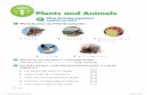Unit 1 Plants and Animals · esson L 1 . What plant and animal characteristics are inherited? 1 What animal is it? Read the student’s project. 2 What do these words mean? Match