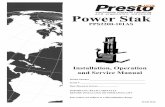 PPS2200-101AS...PRESTO OWNER’S MANUAL Page 4 POWER STAK PPS2200-101AS. S E C T I O N 1. INTRODUCTION. This manual attempts to provide all of the information necessary for the safe