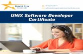 UNIX Software Developer CertificatePractical aspects of C++ programming including efficiency, performance, testing, and reliability considerations are stressed throughout. Comprehensive