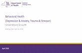 Behavioral Health (Depression & Anxiety, Trauma & Stressor)...Apr 28, 2016  · The BH CAG will review the BH episodes and develop a set of quality measures which will be part of the