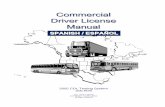 Commercial Driver License Manual - ePermitTest.com · Manual para obtener la Licencia de Conducir Comercial Modelo 2005 Sección 1 - Introducción Página 1-1 ... sin embargo, no