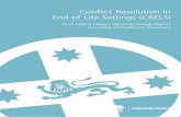 Conflict Resolution in End of Life Settings (CRELS)...Please accept this Conflict Resolution in End of Life Settings (CRELS) ProjectWorking Group Report. Part of the background to