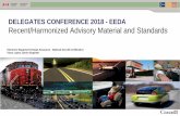 DELEGATES CONFERENCE 2018 - EEDA Recent/Harmonized ... · IMA ETSO 2C-153 (IMA Module) Published by EASA in 2016 as part of the IMA incremental process. (FAA TSO C-153A, public comments