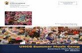 UNCG Summer Music Camp P.O. Box 26170 Greensboro, NC … · piano technique, keyboard literature, basic musicianship, ensemble playing and theory will be a part of the campEach student