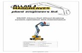 MEWP Direct Rail Wheel Braking system operation and ... · MEWP Direct Rail Wheel Braking system operation and maintenance Document no AJH077 Author P. Hargreaves Issue Status: Issue