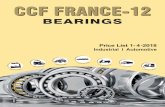 BEARINGSccffrance12bearings.com/download/pdf/CCF BOOKLET PRICE LIST.pdfbearings ccf france-12 tapper roller bearings application ashok leyland/dcm toyota tata ace/1312/1510/maruti