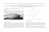 Different Nonlinear Controllers for Hydraulic ...helton/MTNSHISTORY/...Different Nonlinear Controllers for Hydraulic Synchronizing Cylinders Markus Lemmen and Markus Brock¨ er Department